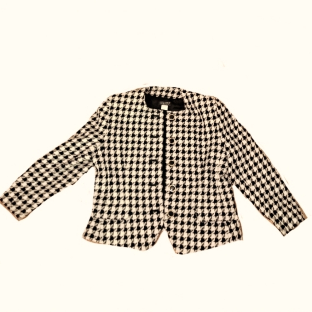 Creed(s) houndstooth blazer